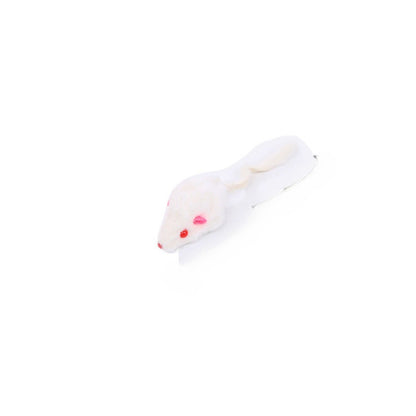 Moo - Mouse Shape with Ribbon Tail Cat Toy