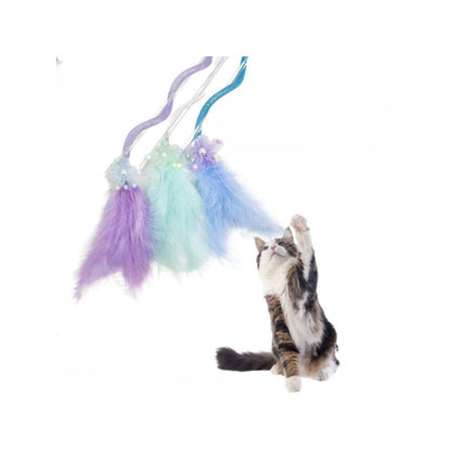 Moo - Flower Feather Cat Teaser Wand