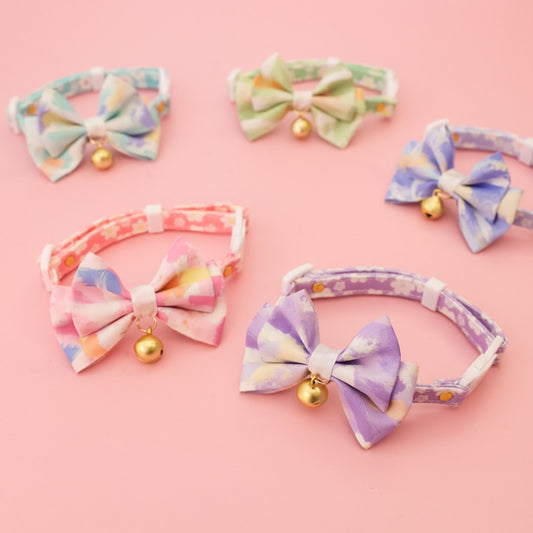 Mokka - Adjustable Bow Tie Bell Pet Cat Collar