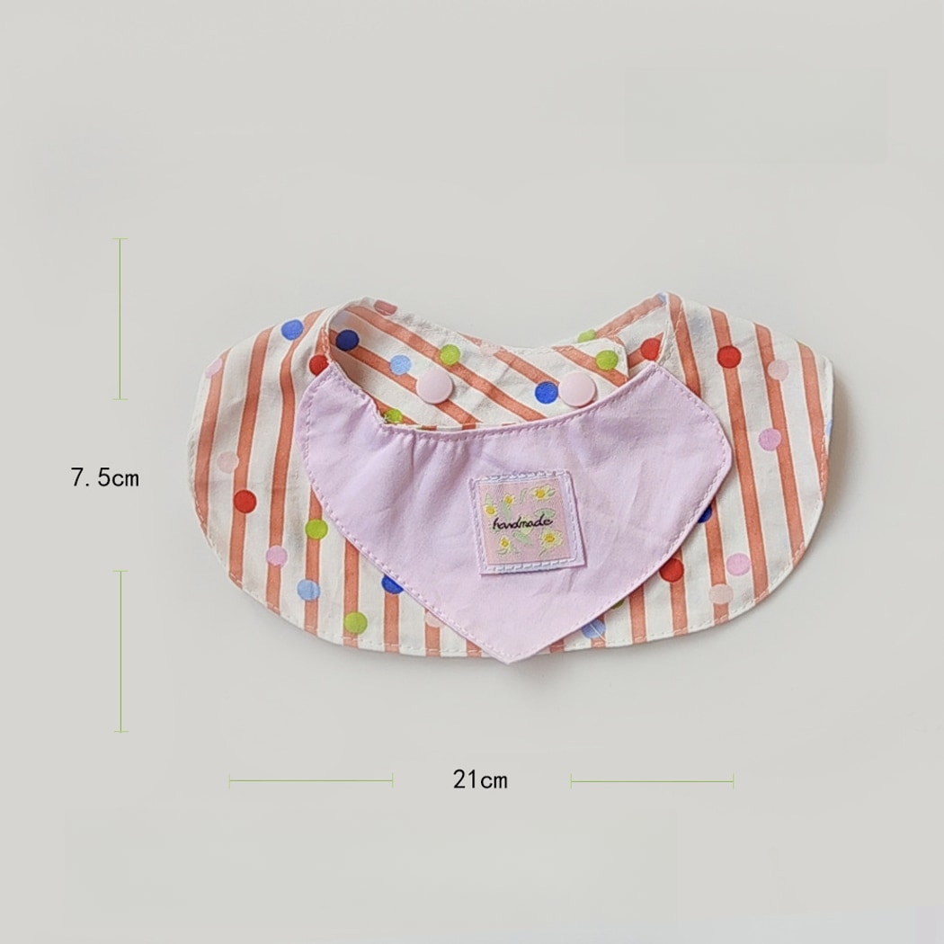 Mokka - Sweet Style Plaid Pattern Pet Bib