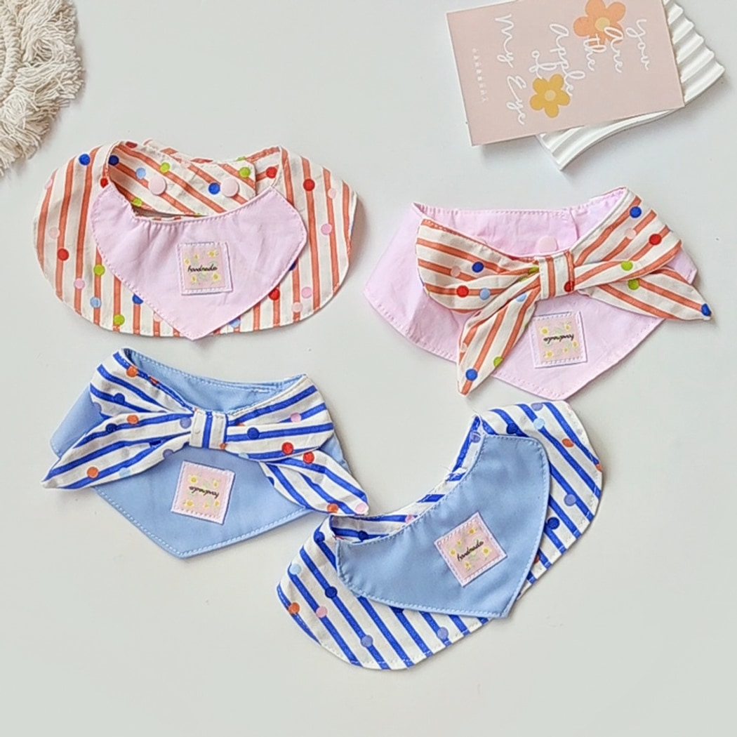 Mokka - Sweet Style Plaid Pattern Pet Bib