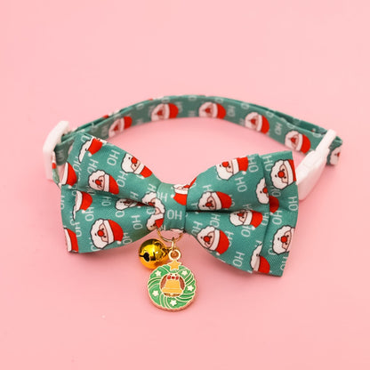Christmoo - Christmas Bow Bell Adjustable Cat Collar