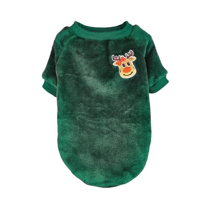 Christmoo - Christmas Motif Two-Leg Pet Outfit T-Shirt