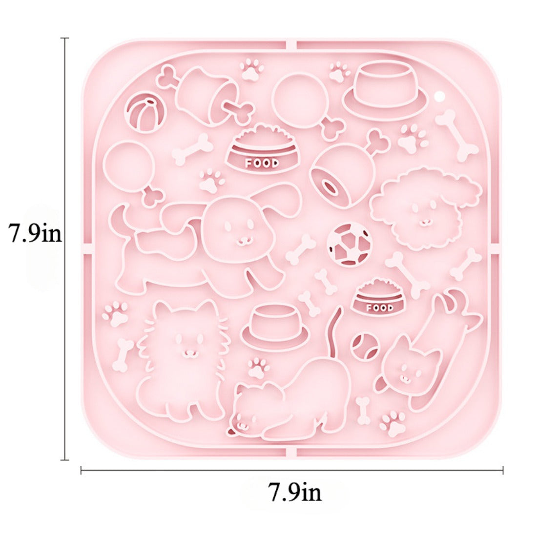 Bowlo - Square Pet Slow Lick Mat