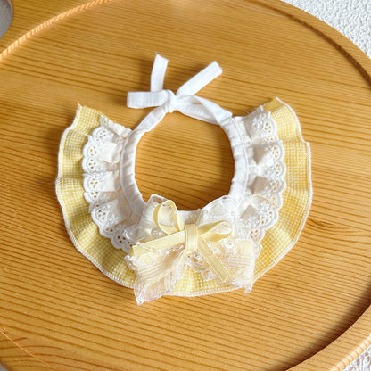 Mokka - Decorative Lace Bow Pet Collar