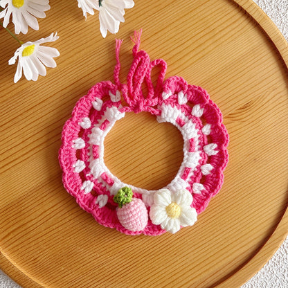 Mokka - Decorative Knit Look Pet Collar