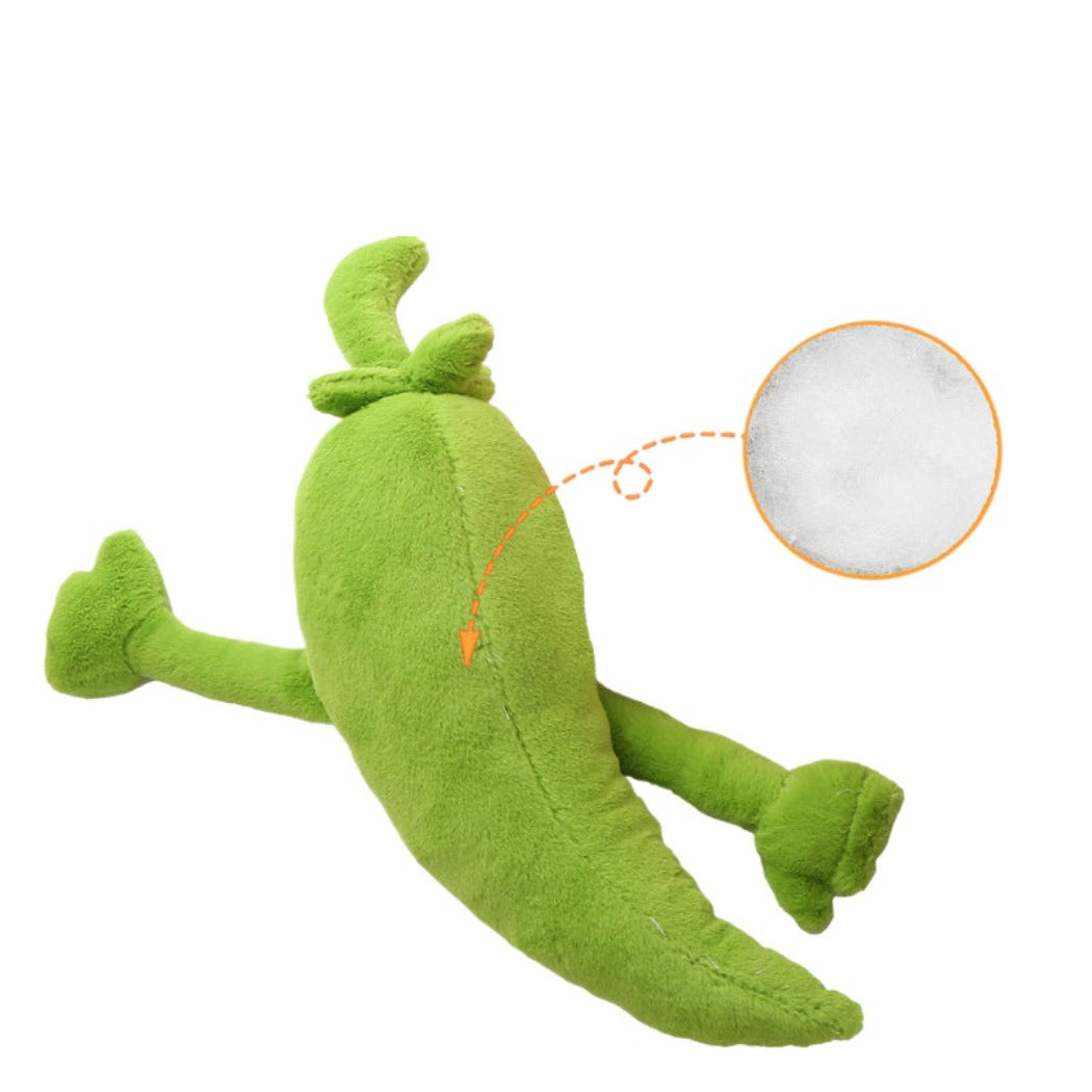 Petkin - Smiling Veggie Character Plush Dog Toy
