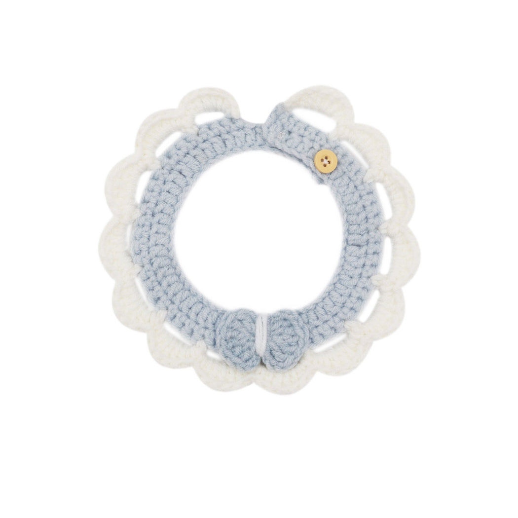 Mokka - Soft Scalloped Crochet Cat Collar