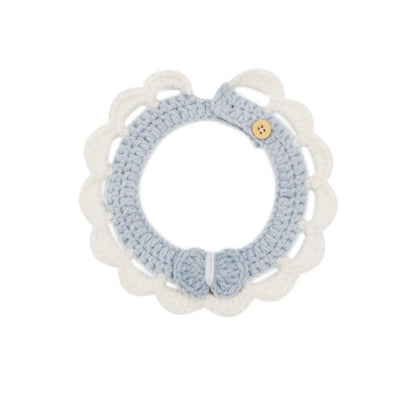 Mokka - Soft Scalloped Crochet Cat Collar