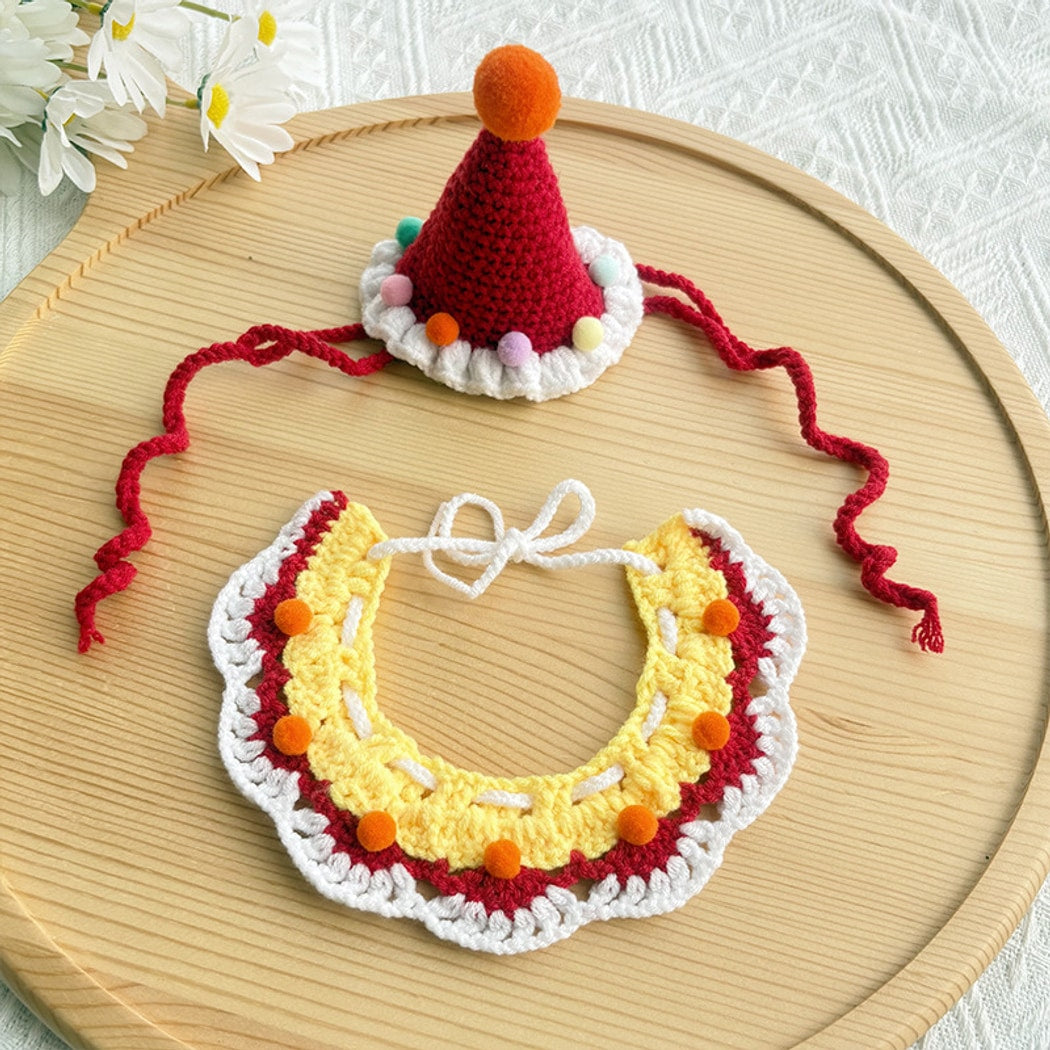Ozzie - Ice Cream Pet Birthday Hat and Bib