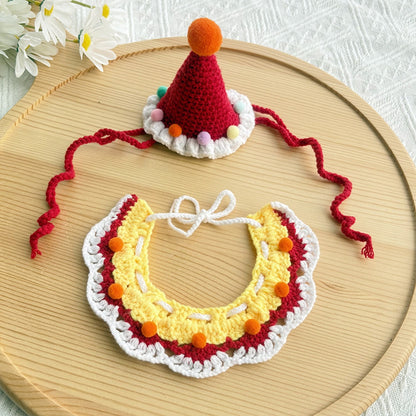 Ozzie - Ice Cream Pet Birthday Hat and Bib