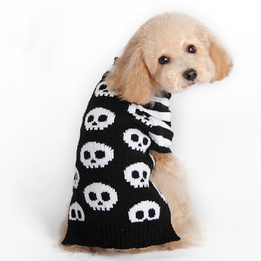Halloweek - Halloween Skull Print Dog Costume Sweater