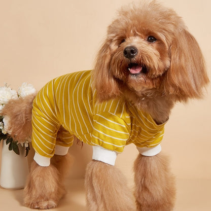 Ozzie - Striped Full-Body Pet Pajama