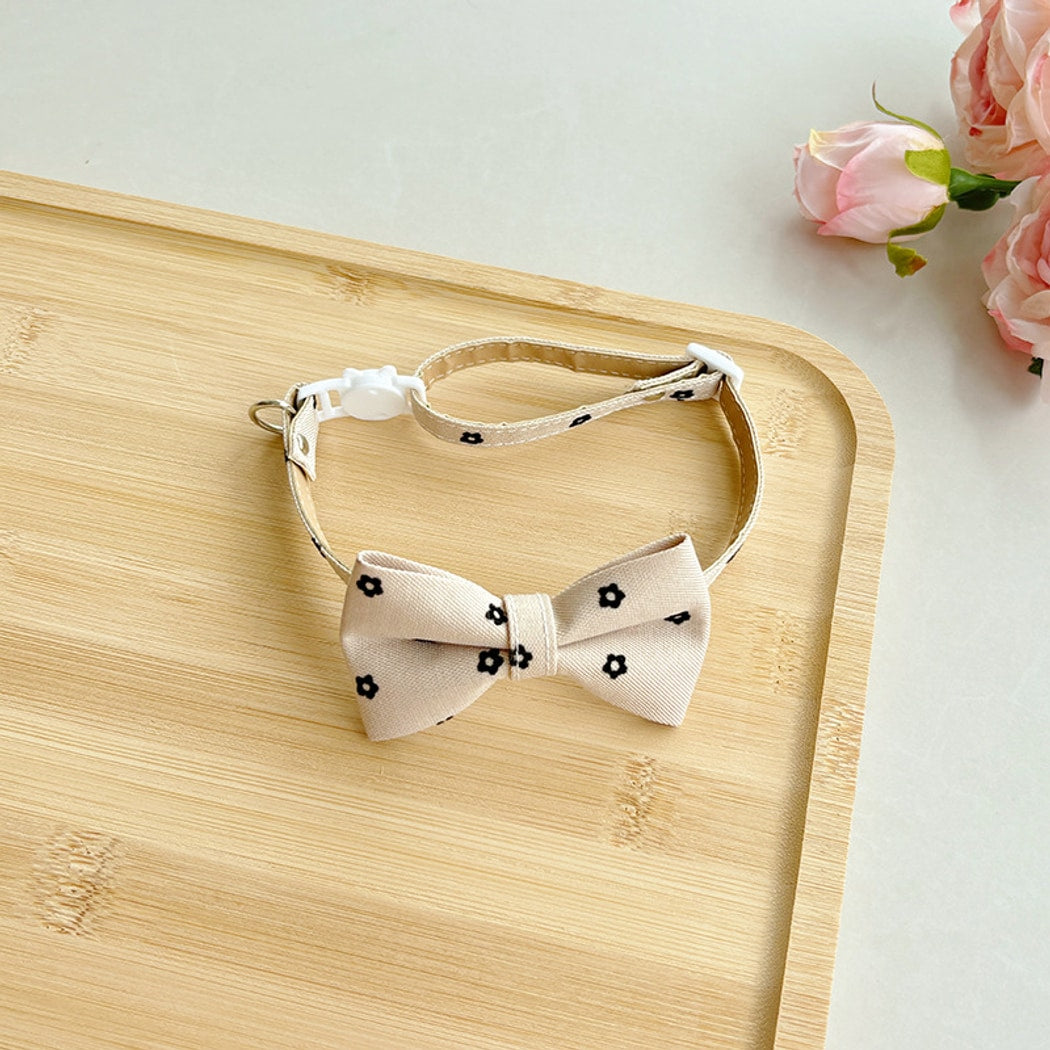 Mokka - British Style Bow Tie Adjustable Cat Collar