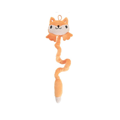 Moo - Character Head and Wavy Tail Plush Cat Toy