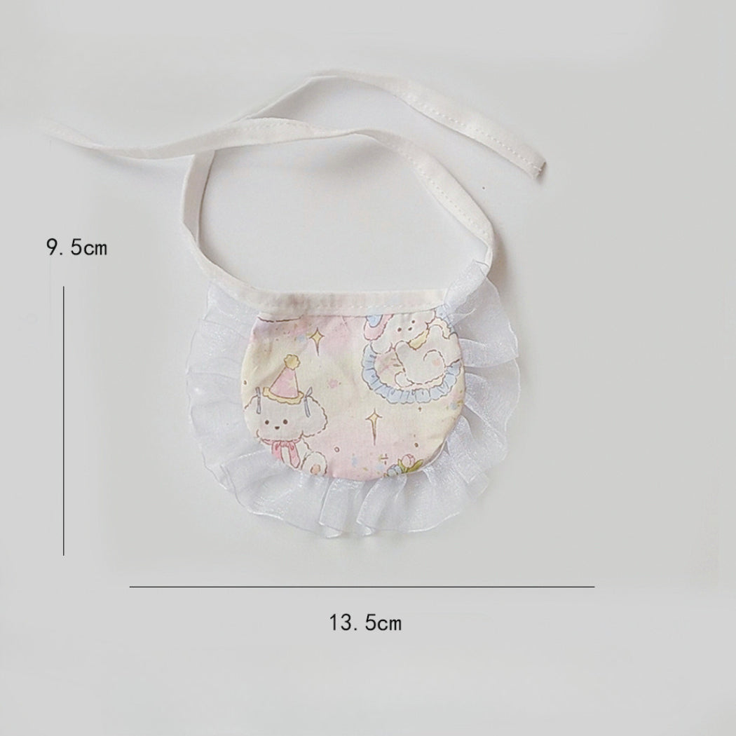 Mokka - Cute Cartoon Ruffle Pet Bib
