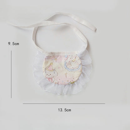 Mokka - Cute Cartoon Ruffle Pet Bib