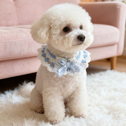 Mokka - Princess Style Lace Bow Cat Collar