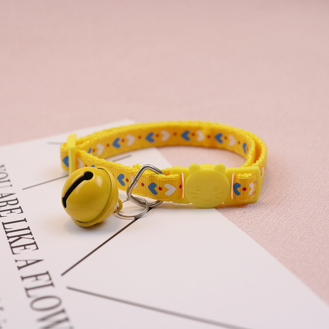 Mokka - Adorable Heart Print Cat Collar