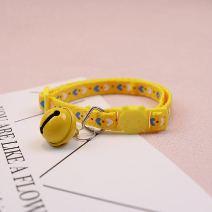 Mokka - Adorable Heart Print Cat Collar