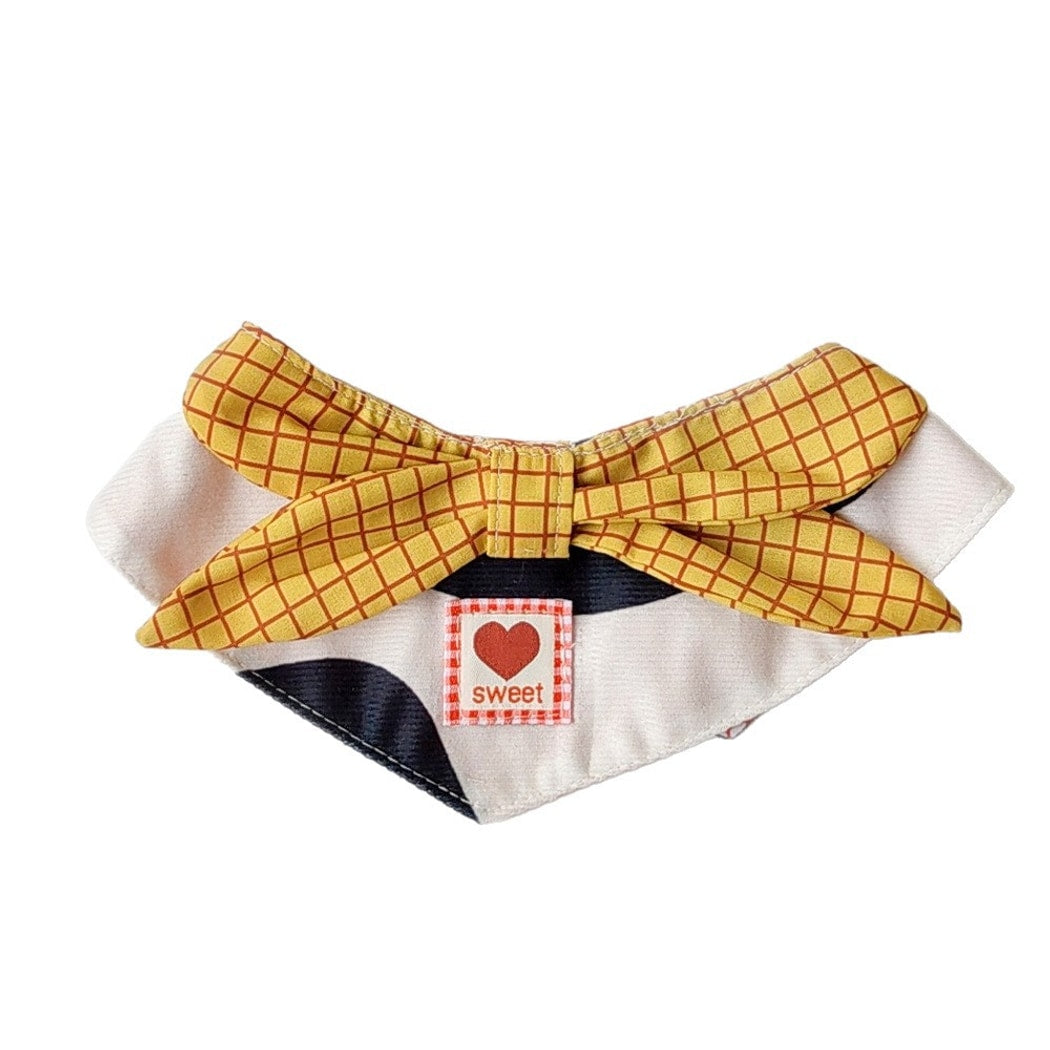 Mokka - Patchwork Plaid and Floral Pet Bib