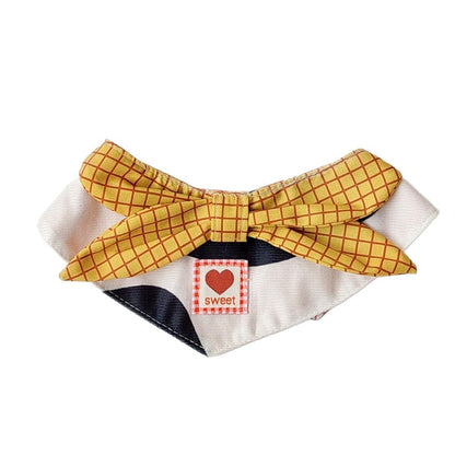 Mokka - Patchwork Plaid and Floral Pet Bib