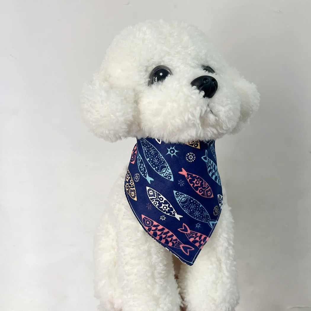 Mokka -  Colorful Fish Print Pet Neckwear