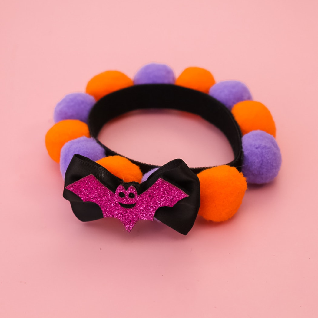 Halloweek - Halloween Cat Collar with Cartoon Motifs