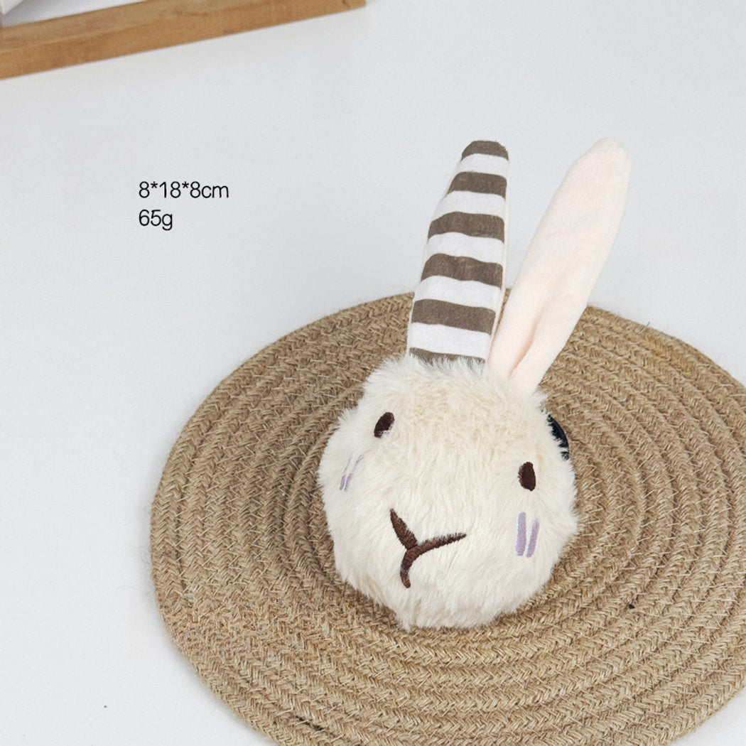 Petkin - Animal Plush Squeaky Crinkle Dog Toy Ball