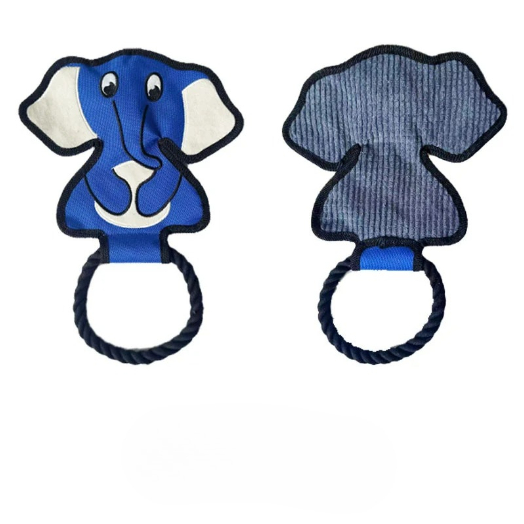 Petkin - Flat Animal-Shaped Rope Loop Dog Toy