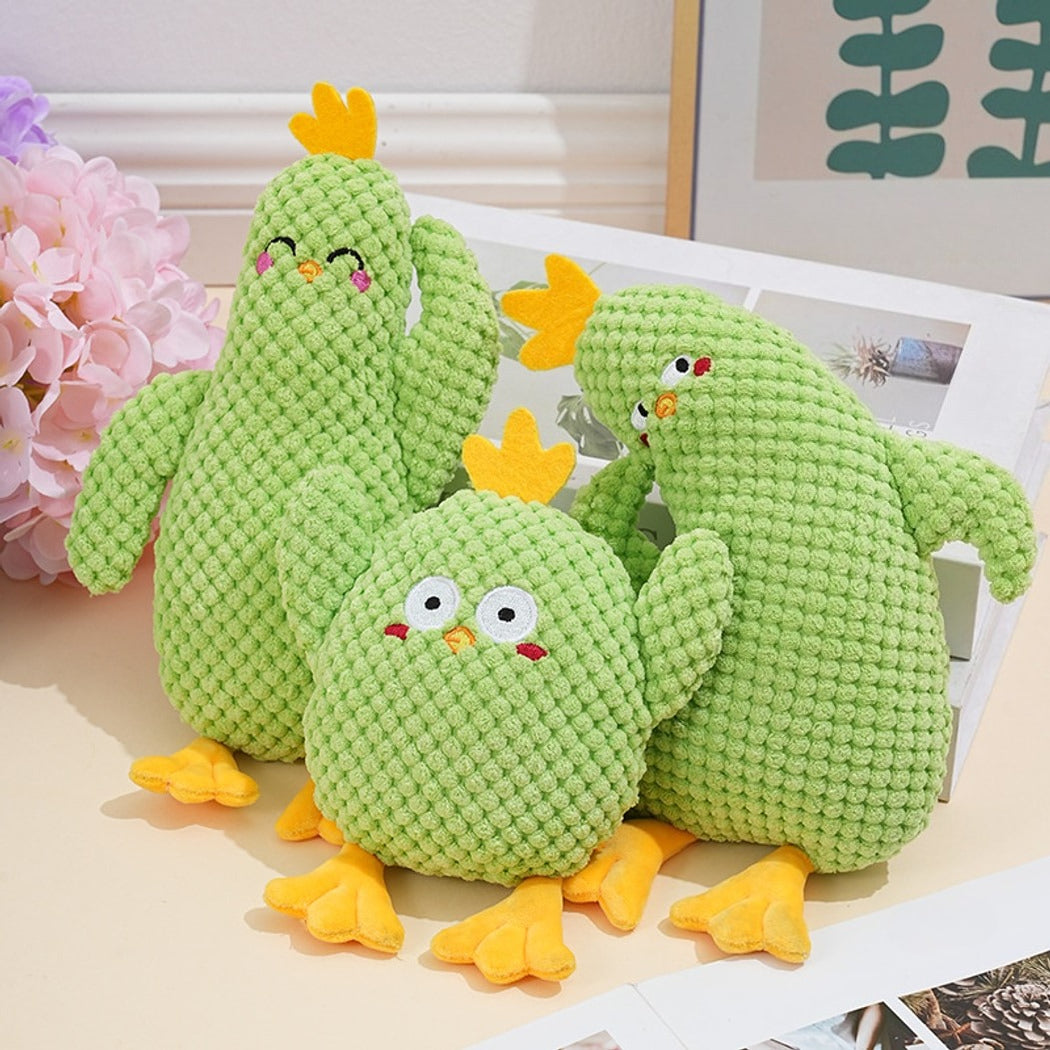 Petkin - Chicken Character Plush Squeaky Dog Toy