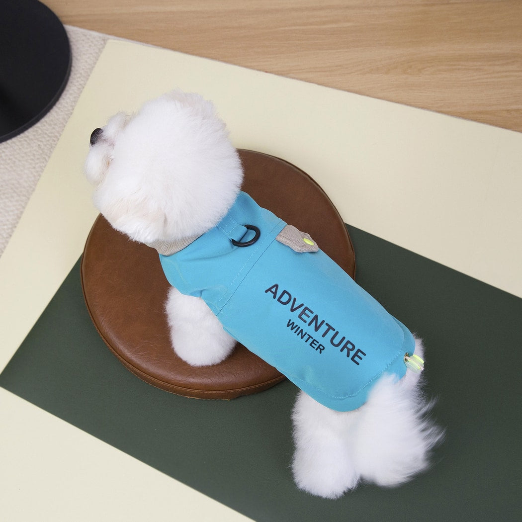 Ozzie - Adventure Letter Print Dog Winter Coat