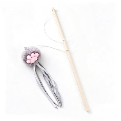 Moo - Cat Paw Tassel Teaser Wand