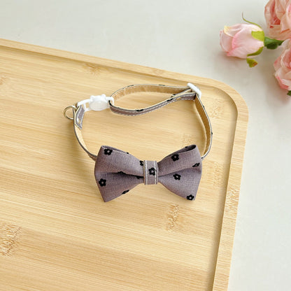 Mokka - British Style Bow Tie Adjustable Cat Collar
