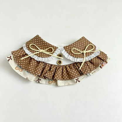 Mokka - Polka Dot Ruffle Bow Pet Collar