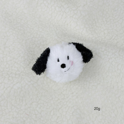 Petkin - Animal Face Elastic Squeaky Dog Ball Toy