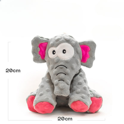 Close-up of Petkin plush squeaky crocodile dog toy showing detailed face