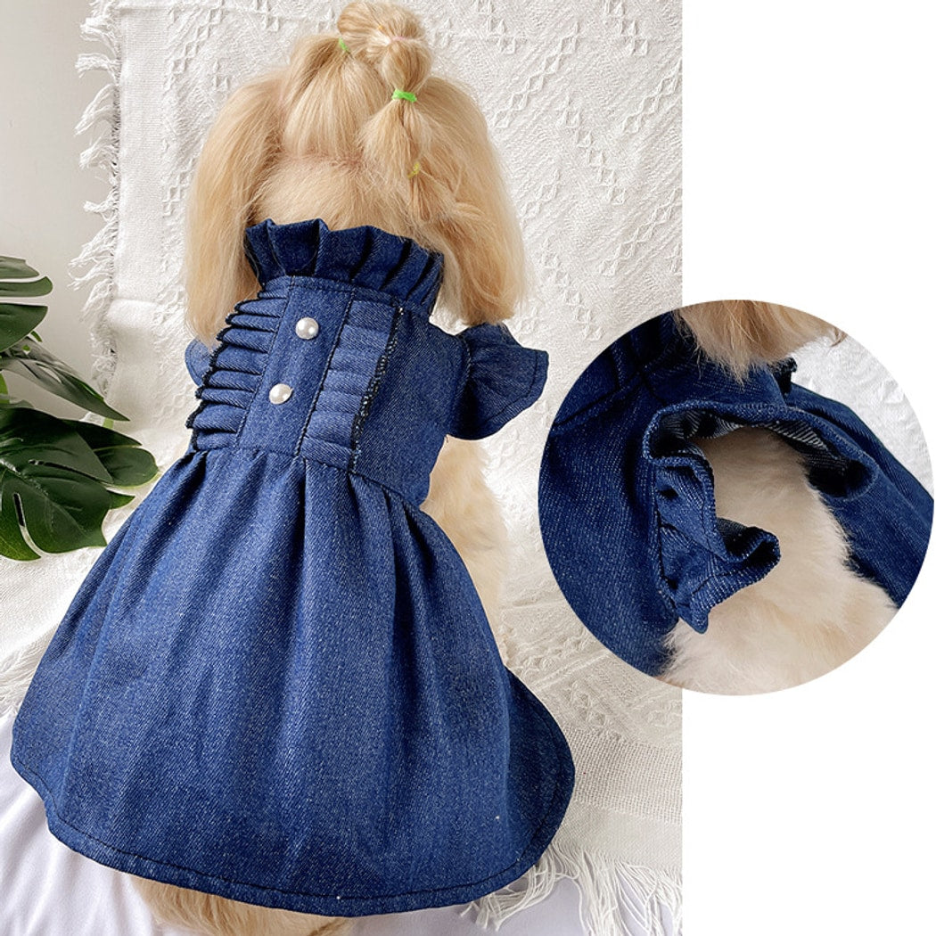 Ozzie - Ruffle High Waist Pet Dress for Cats & Dogs