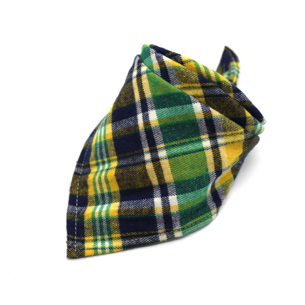 Furbud - Green Winter Plaid Pet Bandana