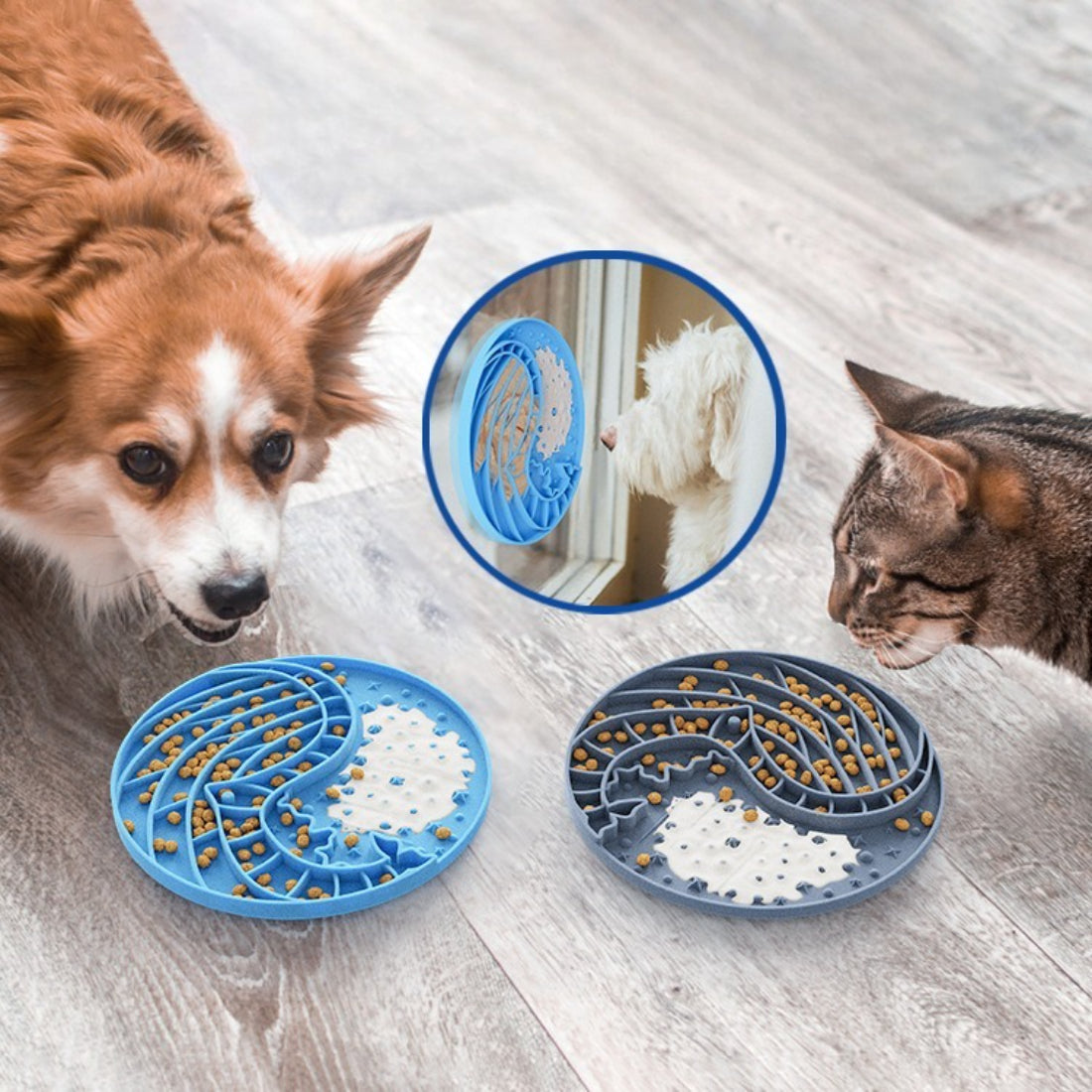 Bowlo - Round Pet Enrichment Slow Feeder