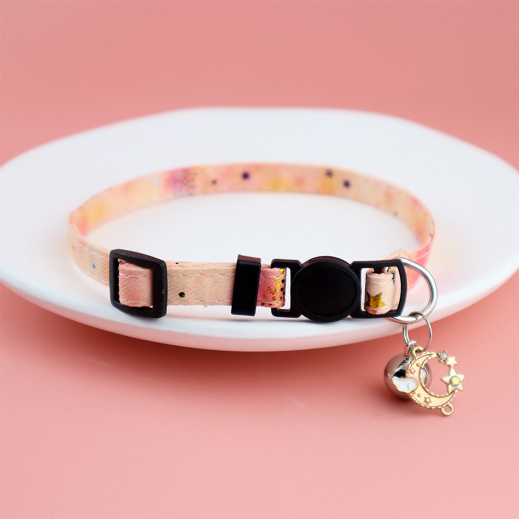 Mokka - Star Print Bow Cat Collar