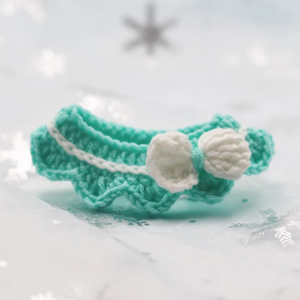 Mokka - Scalloped Bow Bib Pet Neckwear