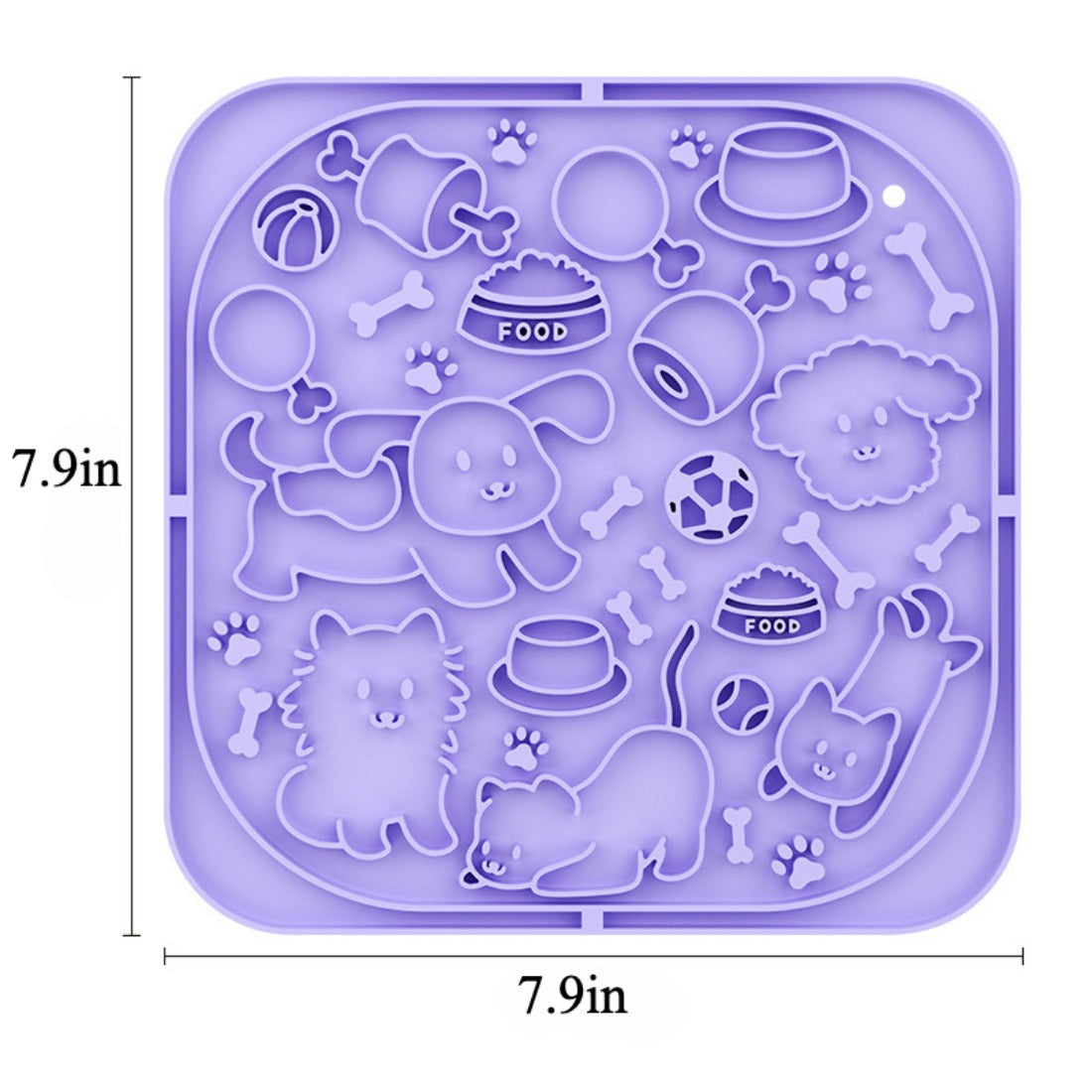 Bowlo - Square Pet Slow Lick Mat