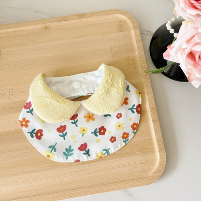 Mokka - Soft Floral Print Decorative Pet Bib