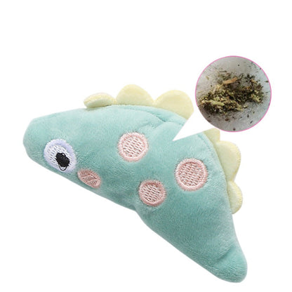 Moo - Embroidered Face Plush Cat Toy