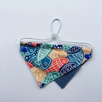 Mokka -  Colorful Fish Print Pet Neckwear