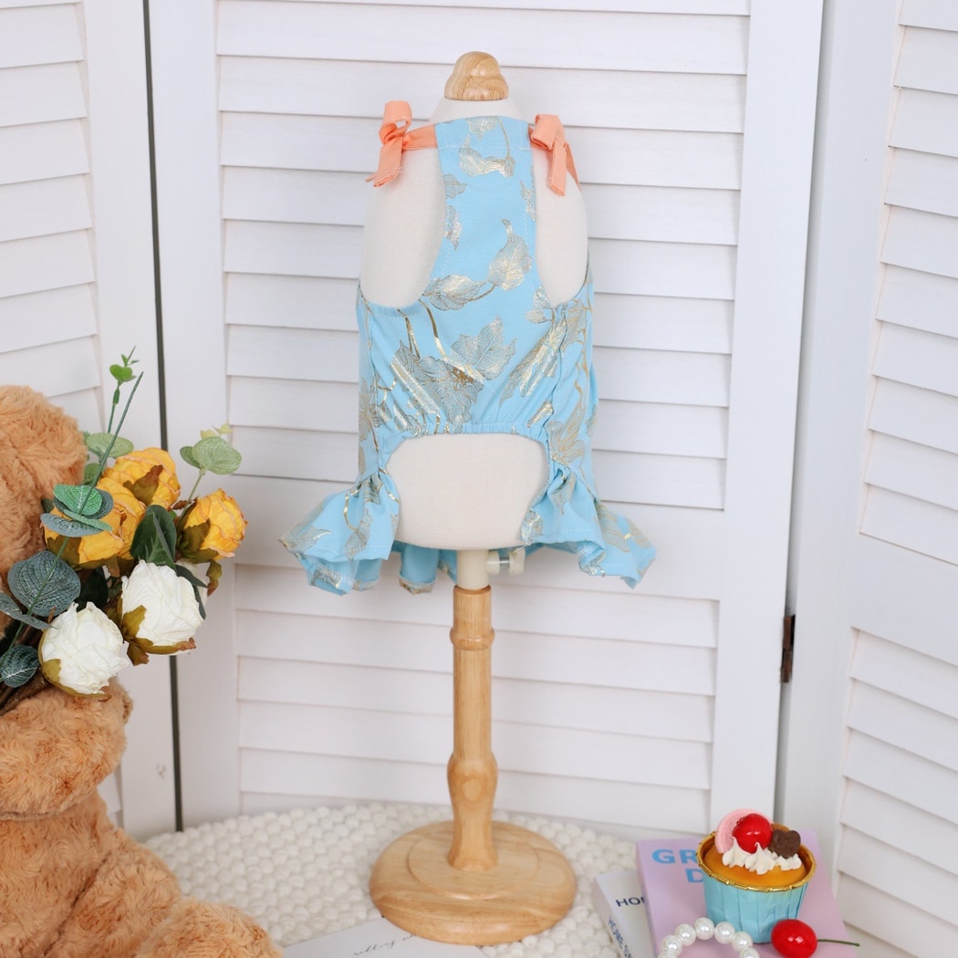 Ozzie - Small Dog Print Spring Summer Dress