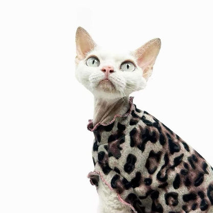 Ozzie - Sleeveless Leopard Print Casual Cat Dress