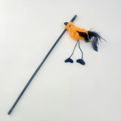 Moo - Feathered Bird Cat Wand – Interactive Teaser Toy for Active Play