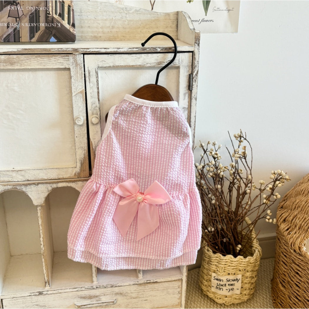 Ozzie - Princess Style Plaid Dog and Cat Dress